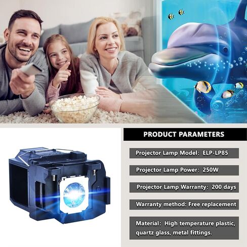 CAN-MEAGEREN Replacement Lamp for EPSON V13H010L85 ELPLP85 Projector (Original Factory Bulb with Housing) in Kuwait