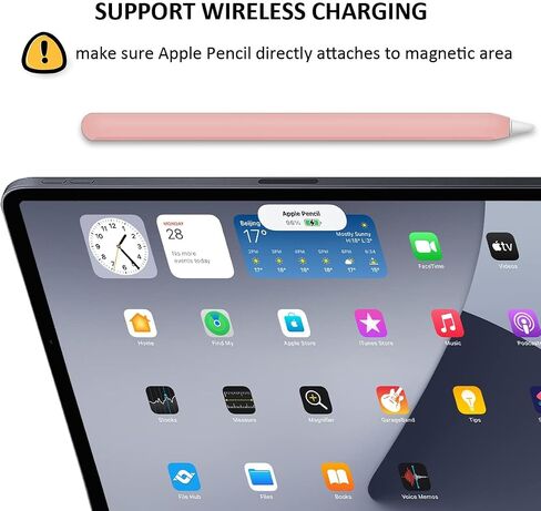 Slim Soft Silicone Sleeve Case Compatible with Apple Pencil 2nd Generation Only, Protective Grip Cover Skin for iPad Apple Pencil 2nd Gen (Dark Gray) in Kuwait