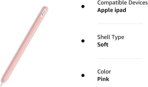 Slim Soft Silicone Sleeve Case Compatible with Apple Pencil 2nd Generation Only, Protective Grip Cover Skin for iPad Apple Pencil 2nd Gen (Dark Gray) in Kuwait