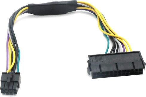 1 Piece 24-pin to 8-pin ATX Power Adapter Cable Compatible with Optiplex 3020 7020 9020 T1700 12inch in Kuwait