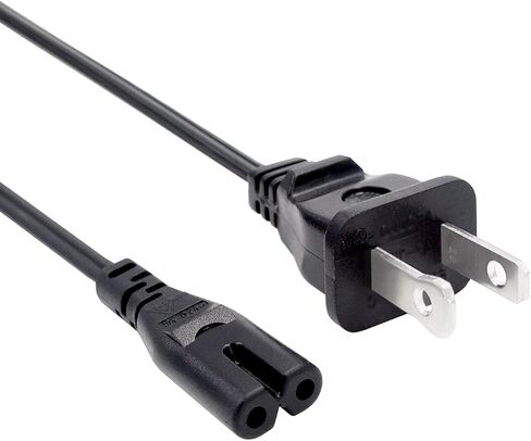 استبدال سلك الطاقة المدرج في UL لتلفزيون TCL Roku الذكي 50FS3800 50S425 55FS4690 48FS4610R 43S421 40S325 32S3800 2 Prong 8Ft AC كابل سلك الطاقة in Saudi Arabia