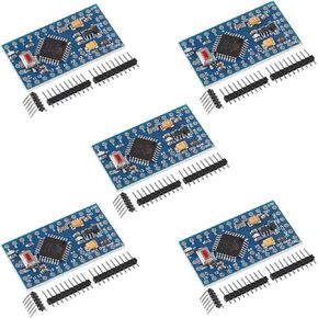 AITRIP 5pcs Pro Mini ATmega328P 3.3V 8M Module Board with Crystal Oscillator Compatible Arduino Pro Mini Replace ATmega128