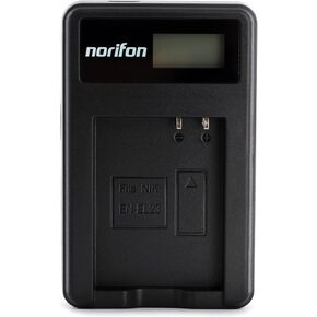 EN-EL23 LCD USB Charger for Nikon Coolpix P600, Coolpix P610, Coolpix P900 Camera and More