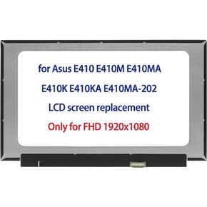14.0" LCD Replacement for Asus E410 E410M E410MA E410K E410KA E410MA-202 LCD Screen Replacement LED Display Panel FHD 1920x1080 (Non Touch) in Saudi Arabia