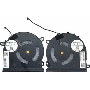 QUETTERLEE Replacement New Laptop CPU + GPU Cooling Fan for HP Elitebook 1050 G1 1050G1 HSN-Q11C Series L30938-001 NS85C00-17L24 NS85C00-17L25 DC5V 0.5A Fan in Kuwait