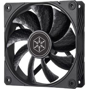 SilverStone Technology Shark Force 120 Performance Enhanced 120mm PWM Fan with Shark Skin Pattern Fan Blades, SST-SF120B, Black in Kuwait