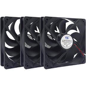 3 Packs Strong Quite Fan 120mm x 120mm x 25mm Computer Case Fan Brushless Cooling Fan for Computer Case 3500RPM 2 Pin DC 12V 0.30A in Saudi Arabia