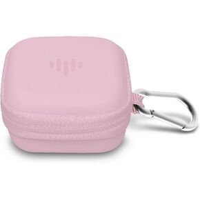 iLuv Protection Wireless Earphone Case with Accessory Storage Pocket, Carabiner Clip, Sturdy Zipper; Compatible with Apple Airpods, Samsung Buds, Beats Studio Buds & Most Wireless Earphones; Small