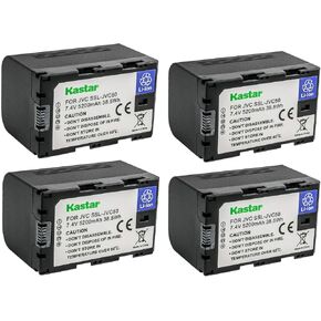 قطعتان من بطارية بديلة من Kastar لكاميرات JVC SSL-JVC50، SSL-JVC70، SSL-JVC75، BN-S8I50، JVC GY-HM600EC، GY-HM620U، GY-HM650، GY-HM650U، GY-HM650SC، GY-HM660U، GY-HM660SC وشاشات DT-X in Kuwait