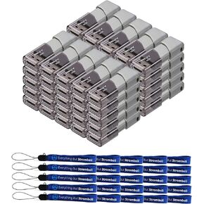 PNY 32GB USB 3.0 Flash Drive Turbo Attache 3 (50 Pack Bulk) Thumb Drives Bundle with (25) Everything But Stromboli Lanyard (P-FD32GTBOP-GE) in Saudi Arabia