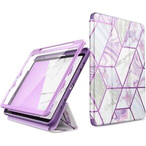 i-Blason Cosmo Case for iPad Air 5th Generation/4th Generation 10.9 (2022/2020), Full-Body Trifold with Built-in Screen Protector Protective Smart Cover with Auto Sleep/Wake & Pencil Holder (Ameth)