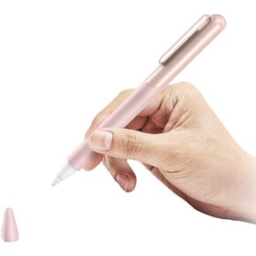 SUPCASE Silicone Protective Case for Apple Pencil (2nd Generation), Anti-Slip Grip with Nib Cover (3 Pieces) Accessories (Rosegold)