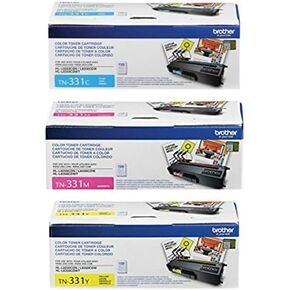 Brother TN331C, TN331M, TN331Y (TN-331C, TN-331M, TN-331Y) Cyan, Magenta and Yellow Color Toner Cartridge Set in Kuwait