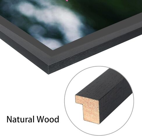 Mxtallup 18 x 18 in Diamond Painting Picture Frames 16x16in Diamond Art Frame , Display Pictures16x16 Inch/ 40x40 cm with Mat or 18x18 Inch/45x45 cm Without Mat, Wall Diamond Embroidery Picture Frame Solid Wood Black (T22B1818B1616) in Saudi Arabia