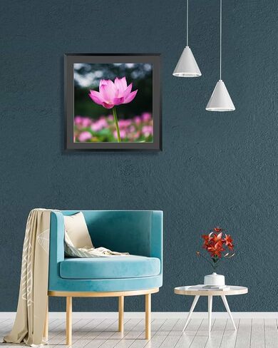Mxtallup 18 x 18 in Diamond Painting Picture Frames 16x16in Diamond Art Frame , Display Pictures16x16 Inch/ 40x40 cm with Mat or 18x18 Inch/45x45 cm Without Mat, Wall Diamond Embroidery Picture Frame Solid Wood Black (T22B1818B1616) in Saudi Arabia