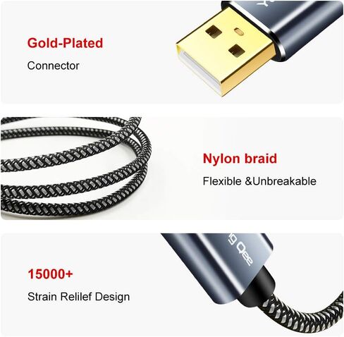Printer Cable 3 ft,High Speed USB 2.0 A Male to Type B Male Printer Cord in Saudi Arabia
