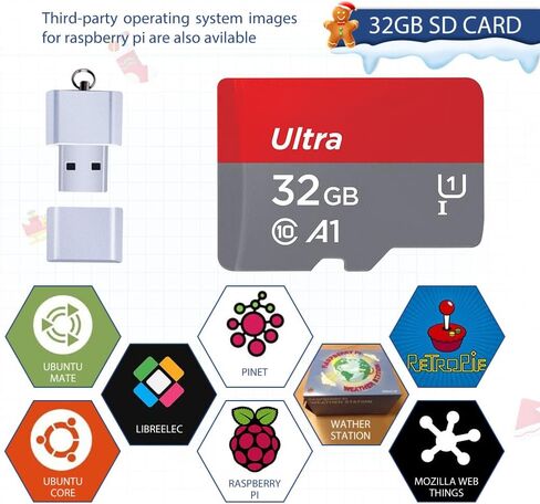 مجموعة بادئ تشغيل راسبيري باي 4 4GB من دي فوزفو، مزود طاقة 5 فولت 4 امبير راسبيري باي 4 مع مفتاح تشغيل/ايقاف، هيكل الومنيوم راسبيري باي 4 كيه، كيبلات HDMI 4K لجهاز راسبيري باي 4B - اصدار 32GB (ذاكرة in Kuwait