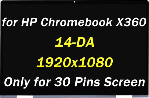 شاشة بديلة PEHDPVS مقاس 14 بوصة لجهاز HP Chromebook X360 14-da 14-da0xxx 14t-da0xx 14-DA0011DX 14-DA0021NR 14-DA0012DX L36904-001 FHD 1920x1080 شاشة LCD LED تعمل باللمس (فقط لشاشة اللمس) in Saudi Arabia