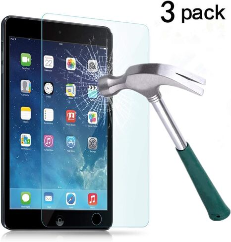 TANTEK Anti-Scratch, Anti-Glare, Anti-Fingerprint and Bubble-Free Tempered Glass Screen Protector for 7.9-Inch iPad Mini 1/2/3 - Clear in Kuwait