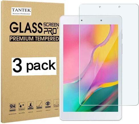 TANTEK [3-Pack Screen Protector for Samsung Galaxy Tab A 8.0 inch 2019,SM-T290/T295 Model,Tempered Glass Film,Ultra Clear,Anti Scratch,Bubble Free in Kuwait