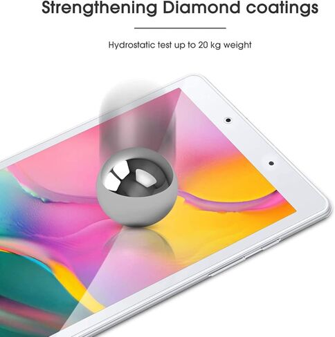 TANTEK [3-Pack Screen Protector for Samsung Galaxy Tab A 8.0 inch 2019,SM-T290/T295 Model,Tempered Glass Film,Ultra Clear,Anti Scratch,Bubble Free in Kuwait
