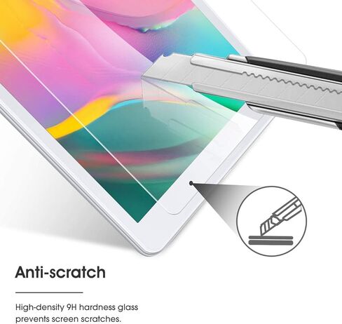TANTEK [3-Pack Screen Protector for Samsung Galaxy Tab A 8.0 inch 2019,SM-T290/T295 Model,Tempered Glass Film,Ultra Clear,Anti Scratch,Bubble Free in Kuwait