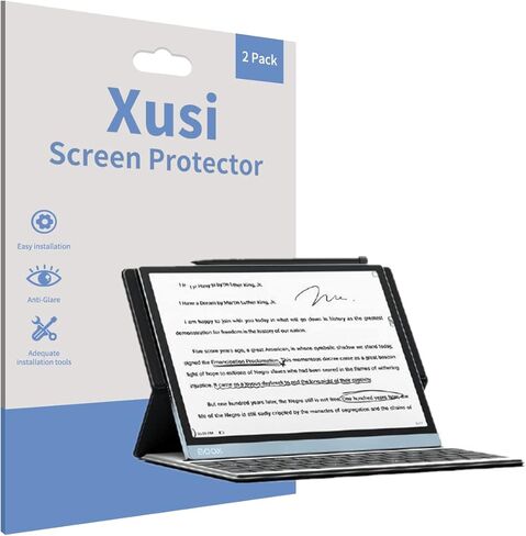 واقي شاشة Xusi لجهاز Boox Tab 13 اللوحي مضاد للوهج قطعتين 13.3 بوصة غير لامع (13.3 بوصة مضاد للضوء الأزرق) in Kuwait