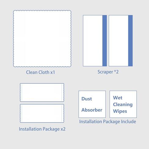واقي شاشة Xusi لجهاز Boox Tab 13 اللوحي مضاد للوهج قطعتين 13.3 بوصة غير لامع (13.3 بوصة مضاد للضوء الأزرق) in Kuwait