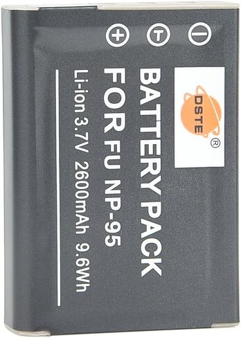 استبدال DSTE لبطارية ليثيوم أيون NP-95 متوافقة مع Fujifilm Finepix F30 F31FD Real 3D W1 X30 X70 X100T X100 X100LE X100S X-S1 متوافق مع كاميرا Ricoh DB-90 GXR Mount A12 P10 in Saudi Arabia