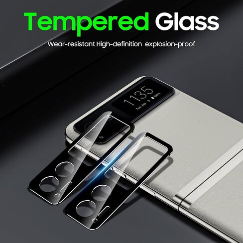 BSNRM [عبوتان + 2] لواقي شاشة Motorola Razr 2023 5G [عبوة من عبوتين من غشاء مرن للشاشة الداخلية وعبوتين من واقي شاشة عدسة الكاميرا] مع HD، بدون فقاعات، مضاد للخدش، مناسب لجراب Motorola Razr 2023 in Kuwait