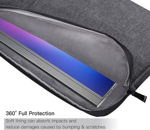 16.1 Inch Monitor Case Portable Carrying Bag Compatible with 16" ASUS ZenScreen/ViewSonic/Enzion Veout Portable Monitors, Space Grey in Kuwait