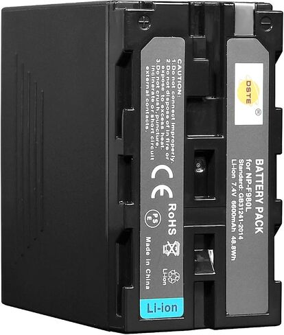 بطارية ليثيوم أيون DSTE NP-F980L متوافقة مع سوني CCD-TR415 CCD-TR416 CCD-TR425 CCD-TR427 CCD-TR500 CCD-TR511 CCD-TR512 CCD-TR515 CCD-TR516 CCD-TR517 CCD-TR555 TR57 CCD-TR67 in Saudi Arabia