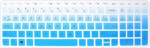 Keyboard Cover Skin Compatible for 15.6 inch HP Pavilion 15-ab 15-ac 15-ae 15-af 15-an 15-ak 15-ay 15-ax 15-as 15-ba 15-bc 15-bk Series, HP OMEN 15-ax, HP Envy x360 m6-ae151dx m6-p113dx m6-w (Black) in Saudi Arabia