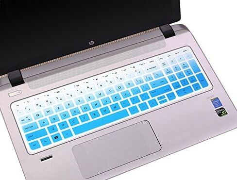 Keyboard Cover Skin Compatible for 15.6 inch HP Pavilion 15-ab 15-ac 15-ae 15-af 15-an 15-ak 15-ay 15-ax 15-as 15-ba 15-bc 15-bk Series, HP OMEN 15-ax, HP Envy x360 m6-ae151dx m6-p113dx m6-w (Black) in Saudi Arabia