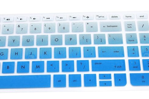Keyboard Cover Skin Compatible for 15.6 inch HP Pavilion 15-ab 15-ac 15-ae 15-af 15-an 15-ak 15-ay 15-ax 15-as 15-ba 15-bc 15-bk Series, HP OMEN 15-ax, HP Envy x360 m6-ae151dx m6-p113dx m6-w (Black) in Saudi Arabia