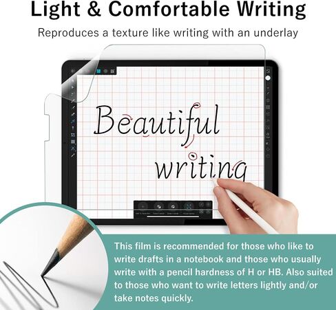 BELLEMOND - مجموعتان - مصممتان لتدوين المذكرات/الكتابة الخفيفة - واقي شاشة ورقي متوافق مع iPad Pro 11 بوصة (2021/2020) - نسيج محسن عالي الشفافية لتدوين الملاحظات WIPD11PLMS(2) in Kuwait