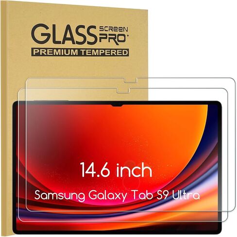KEANBOLL 2-Pack Screen Protector for Samsung Galaxy Tab S9 Ultra/Galaxy Tab S8 Ultra (14.6 inch 2022-2023) Tempered Glass Screen Protector in Saudi Arabia