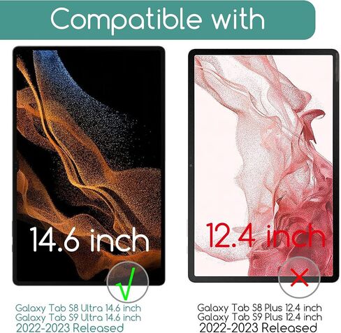 KEANBOLL 2-Pack Screen Protector for Samsung Galaxy Tab S9 Ultra/Galaxy Tab S8 Ultra (14.6 inch 2022-2023) Tempered Glass Screen Protector in Saudi Arabia