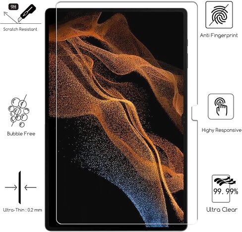 KEANBOLL 2-Pack Screen Protector for Samsung Galaxy Tab S9 Ultra/Galaxy Tab S8 Ultra (14.6 inch 2022-2023) Tempered Glass Screen Protector in Saudi Arabia
