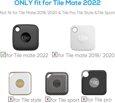 حافظة سيليكون لبلاطة ميت (2022) مع سلسلة مفاتيح وأنولوس، 4 قطع من غطاء واقي ناعم خفيف الوزن مضاد للخدش لبلاط ميت (2022) متعقب (أسود، أبيض، أحمر، أزرق) in Kuwait