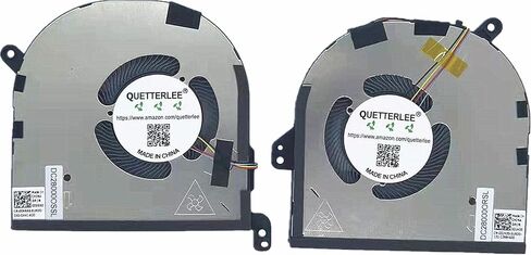 QUETTERLEE Replacement New Laptop CPU+GPU Cooling Fan for Dell XPS 2020 Year 15 9500 9510 Precision 5550 Series 009RK6 0DJH35 EG50050S1-CG30-S9A EG50050S1-CG00-S9A DC5V Fan in Saudi Arabia