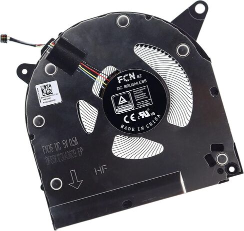 مروحة تبريد وحدة المعالجة المركزية Deal4GO 5V مع مجموعة مروحة وحدة معالجة الرسومات الجرافيكية 5F10S13923 بديلة لجهاز Lenovo Legion R9000X Y9000X S7-15IMH5 S7-15ARH5 S7-15ACH6 (2021) in Kuwait