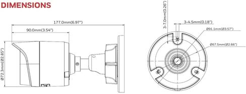 هانيويل HC30WB5R1 5MP شبكة IP كاميرا رصاصة WDR IR 4mm TDN in Kuwait