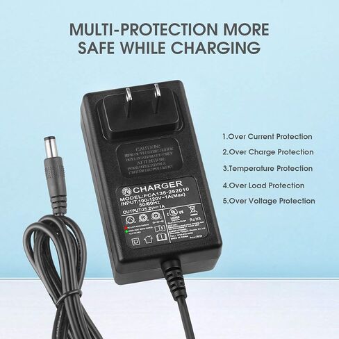 IYOBCXIHO DC 24V أو 25.2V-1A شاحن بندقية التدليك مع شاحن محول لمسدس تدليك العضلات الأنسجة العميقة 24V AC / DC سلك الطاقة فآسيا بندقية المباراة in Kuwait