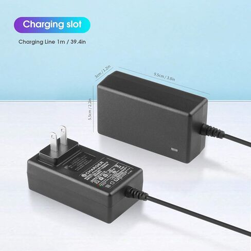 IYOBCXIHO DC 24V أو 25.2V-1A شاحن بندقية التدليك مع شاحن محول لمسدس تدليك العضلات الأنسجة العميقة 24V AC / DC سلك الطاقة فآسيا بندقية المباراة in Kuwait