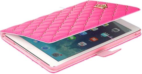 Topwin Crown Design Case for iPad 9.7 2018 2017/ iPad Air 2, Diamond Cute Elegant PU Leather Smart Auto Sleep/Wake Stand Shockproof Case for Apple iPad 5th/6th/iPad Air (Black) in Kuwait