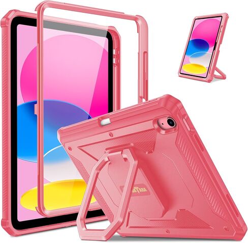حافظة Fintie لجهاز iPad الجيل العاشر 10.9 بوصة 2022 - [حلقة Tuatara السحرية] حامل بمقبض دوار 360 درجة غطاء متين مقاوم للصدمات مع واقي شاشة وحامل أقلام، أزرق داكن in Kuwait