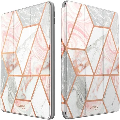 حافظة i-Blason Cosmo لجهاز iPad Air الجيل الخامس/الجيل الرابع 10.9 (2022/2020)، قابلة للطي لكامل الجسم مع واقي شاشة مدمج وغطاء ذكي واقٍ مع خاصية النوم/الاستيقاظ التلقائي وحامل القلم الرصاص (Ameth) in Kuwait