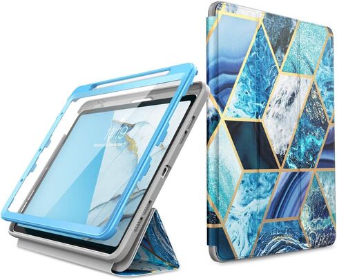 i-Blason Cosmo Case for iPad Air 5th Generation/4th Generation 10.9 (2022/2020), Full-Body Trifold with Built-in Screen Protector Protective Smart Cover with Auto Sleep/Wake & Pencil Holder (Ameth) in Kuwait