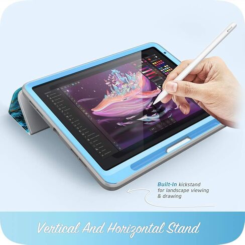 i-Blason Cosmo Case for iPad Air 5th Generation/4th Generation 10.9 (2022/2020), Full-Body Trifold with Built-in Screen Protector Protective Smart Cover with Auto Sleep/Wake & Pencil Holder (Ameth) in Kuwait